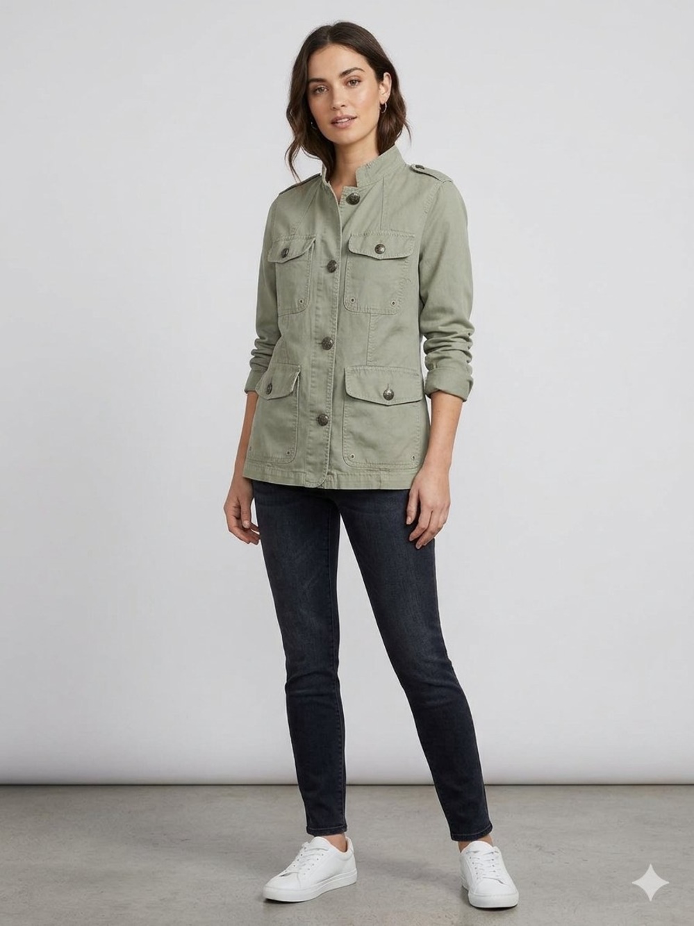 Banana Republic Light Olive Utility Jacket